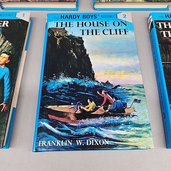 Lot of 5 Hardy Boys books flashlight edition 1 2 3 4  6  Franklin Dixon Hardback - Picture 3 of 6